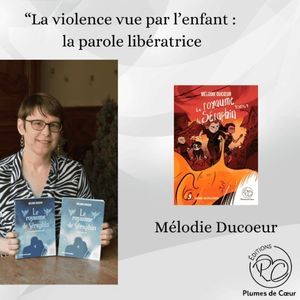 Méldie Ducoeur présentant la table ronde à Paris sur la violence vue par l'enfant : la parole libératrice